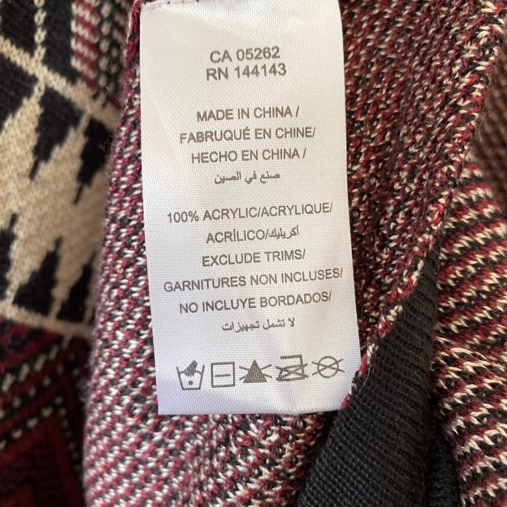 California Moon Rise Waterfall Aztec Cardigan - Picture 7 of 8